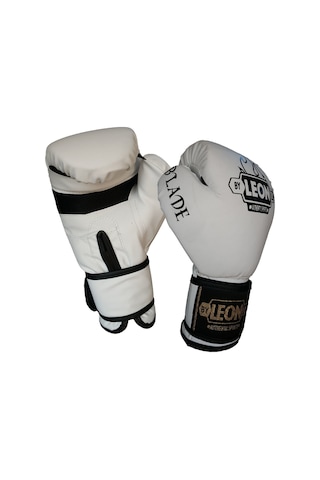 Aksaspor Leon Blade Training Boks, Kick Boks Ve Muay Thai Eldiveni Beyaz
