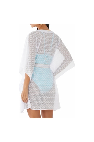 Naia Sorrento Kelebek Açık Ön Kaftan Beyaz