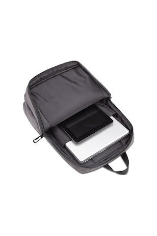 Classone RC58-154 Triesta Serisi Geri Dönüştürülmüş Kumaş 15.6" Uyumlu Notebook Sırt Çantası Gri