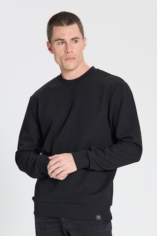 Wrangler Regular Fit Normal Kesim Bisiklet Yaka Siyah Sweatshirt W242593001 Siyah