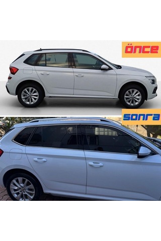 Skoda Kamiq Krom Cam Çerçevesi Set 2019- 10 Parça