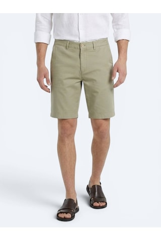 Kip Yeşil Düz Kumaş Jogging Fit Casual Bermuda
