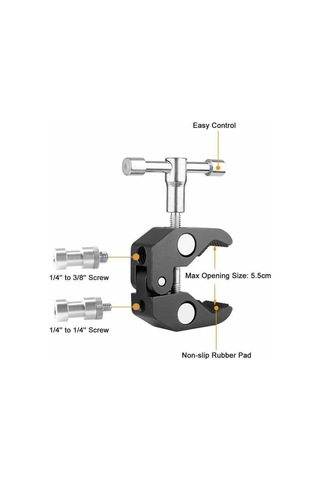 Oem Marka Clp01 Süper Kelepçe Siyah