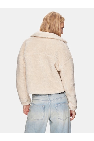 Ltb Peluş Düğmeli Dokuma Beyaz Mont 011254400025018 105 Beyaz