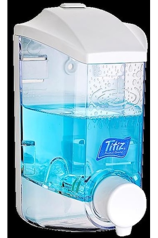Titiz Tp-193 Hazneli Sıvı Sabunluk - Sıvı Sabun Dispenseri - Şampuan Aparatı - 400 Ml. - Şeffaf