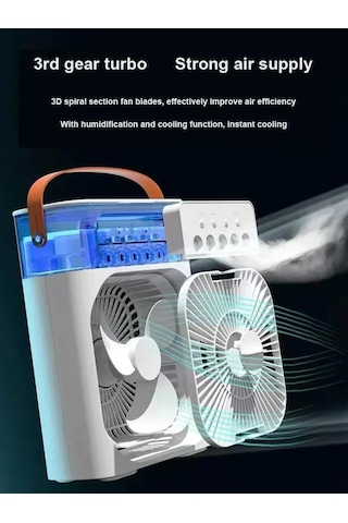 Inovaxis Mini Buharlı Taşınabilir Fan, Sulu-buzlu Vantilatörhr025