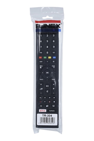 Tunex Arçelik Uyumlu-beko Netflix - My Media Tuşlu Led Tv Kumanda Hob1665 Tr-304