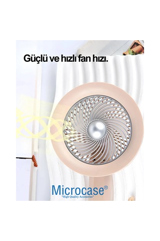 Microcase Fn48 Bilek Askılı Şarj Edilebilir Elde Taşınabilir Mini Fan - Al5300