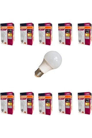 Osram Ledvalue 8.5w E27 Led Ampul 2700k Sıcak Sarı Işık, 806 Lümen, 60w Eşdeğer Enerji Tasarrufl Sku: Smg8690010149572 Açık Kahverengi