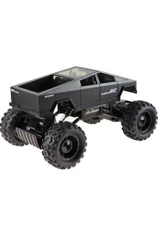 1:14 4x4 Cybertruck Rc Kumandalı Uzaktan Kumandalı Araba 2.4 Ghz Işıklı Siyah 35 Cm Siyah