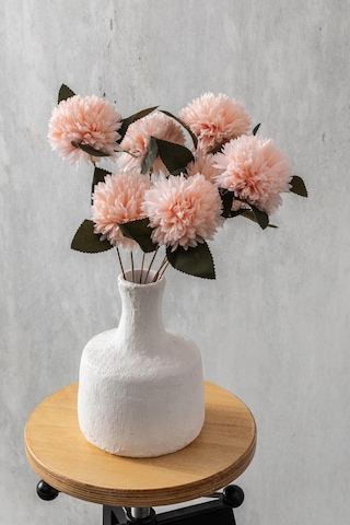 Yapay Kasımpatı Çiçeği Açık Somon 40 Cm 7 Dal Çok Renkli