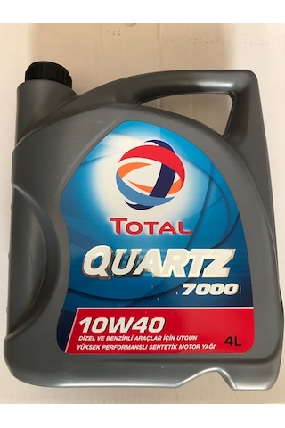 Total Quartz 7000 10W-40 Tam Sentetik Motor Yağı 4 L