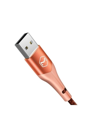 Mcdodo CA-7842 Çift Işıklı Led Switch 2A Apple Uyumlu iPhone Lightning Şarj Kablosu Turuncu 1