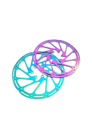 Sram 160 Mm Bukalemun Rotor Bisiklet Disk Fren Rotoru 160mm 6 Vida Mtb Ultra Hafif Rainbow Rotor Siyah