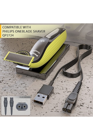 My Polo Time Philips Mg7940 İle Uyumlu 5v Usb Şarj Kablosu