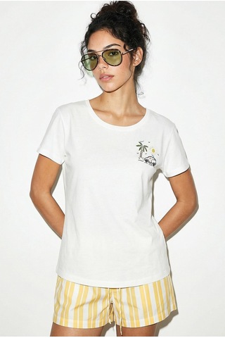 Shade Kadın Pamuk El İşi Summer Nakış Detaylı Tasarım T-shirt 1001 60282048 - Beyaz L