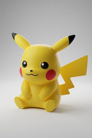 Pikachu Figürlü Kumbara Sevimli Dekoratif Para Kutusu Sarı Tasarım Hediyelik Obje