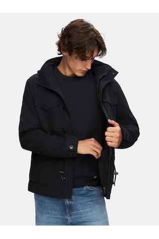 Ltb Kapüşonlu Dik Yaka Lacivert Mont Lacivert 2XL