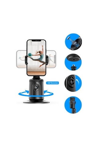 Hobimtek P01 360° Hareket Sensörlü Akıllı Çekim Selfie Video Tripodu