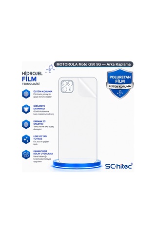 Motorola Moto G50 5g Uyumlu Arka Yüzey Hidrojel Koruyucu Film 10251308