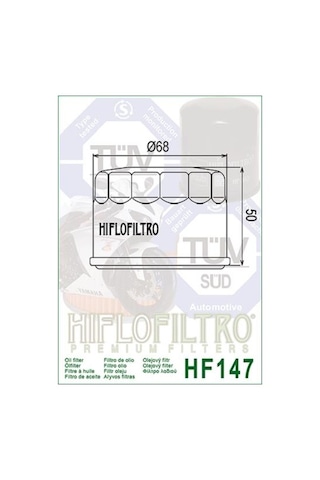 Hiflo Hf147 2010-2016 Kymco Xciting 500i R Uyumlu Yağ Filtresi