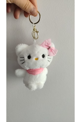 Hello Kitty Peluş Anahtarlık Çanta Aksesuar Boyut:12cm Çok Renkli