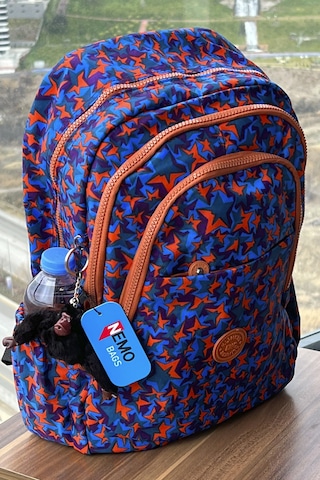 Nemo Bags Mor Desenli Çantası Krinkıl Su Geçirmez Okul Çantası