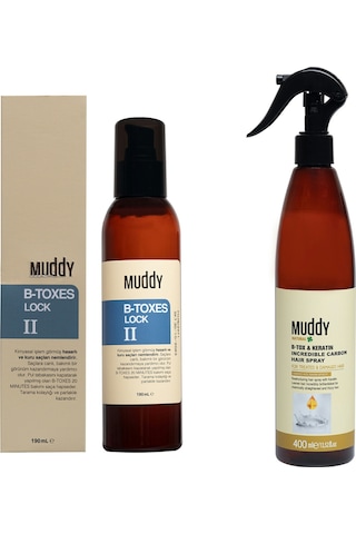 Muddy B-Tox Keratin Incredible Saç Spreyi 400 ML+ B-Toxes Lock II 190 ML