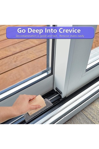 Pencere Olukları Temizleme Fırçası, 3'lü Paket Pencere Kapı Temizliği İçin Tüm Köşeler Ve Boşluklar, Pencere Çerçevesi Temizleme Fırçası Oluk Temizliği