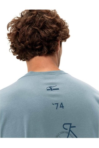 Vaude Spirit Bisiklet Yaka Erkek T-shirt 42755 Nordic Blue