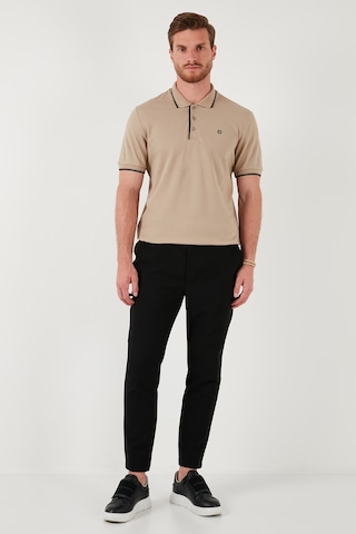 Buratti Pamuklu Slim Fit Şerit Detaylı Düğmeli Polo Yaka 4'Lü Paket Erkek T Shirt 5902118S4 Haki-Indigo-Taş-Vizon