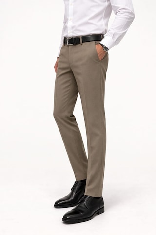 Classics Men Caserta Regular Fit Likralı Erkek Kumaş Pantolon - 7558 Sütlü Kahve