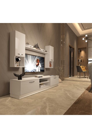 Decoraktiv Eko 5dab Slm Dvd Tv Ünitesi Tv Sehpası Beyaz