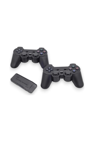 Siyah 2.4g Kablosuz Oyun Kolu Gamepad Çiftli Set Bluetooth Özelliği Olmadan - Elektronik
