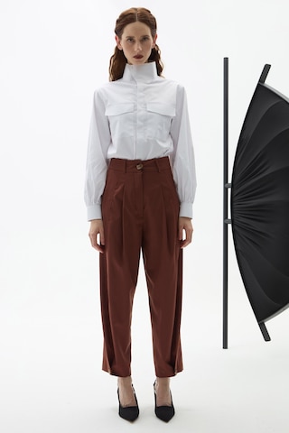 Rebellion Nicola Wool Pants Kahverengi