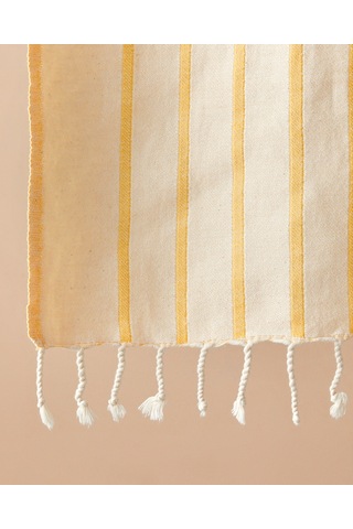 Trine Pamuklu Peştamal 90x150 Cm Sarı Sarı