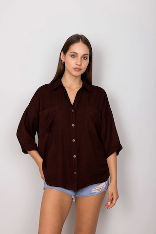 Cepli Salaş Gömlek Koyu Kahve T1010 Kahve