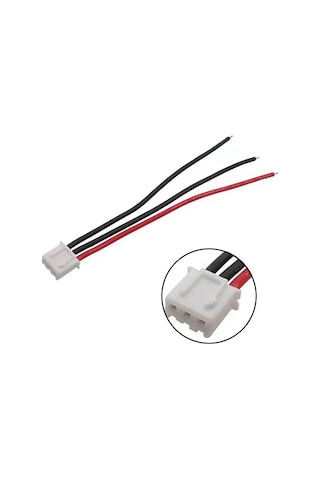 Jst-xh 2.54mm 3 Pin 26awg 20cm Tek Damarlı Dişi Bağlantı Kablosu