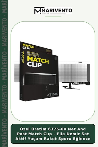 Özel Üretim 6375-00 Net And Post Match Clıp - File Demir Set Aktif Yaşam Raket Sporu Eğlence Belirtilmemiş