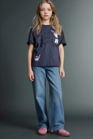 Defacto Straıght Wıde Jean Pantolon Kız Çocuk G4654a826smnm39 Mavi-nm39