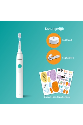 Philips Sonicare For Kids Şarjlı Diş Fırçası Çocuklar Için Sticker Hediyeli / Hassas Sonic Fırça - HX3601/01