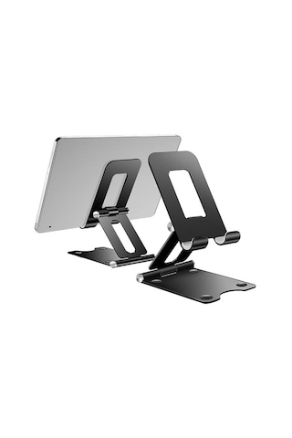 A30 Masaüstü Metal Telefon Stand Tutacağı Çift Eksenli Katlanabilir