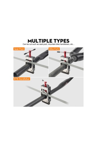 Yifomall Bisiklet Bakımı İçin Hassas Boru Kesici - Çelik/alüminyum, 17-39mm Kalibrasyon, Karbon Fiber Sap Ve Ön Çatal Kesim Aracı Siyah-kırmızı