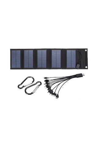 Pazly Monokristal Katlanabilir Güneş Paneli, Kablo İle Şarj Edilir, 70w, Ip65, Cep Telefonu, Tablet, Camp, Hiking, 650x185mm
