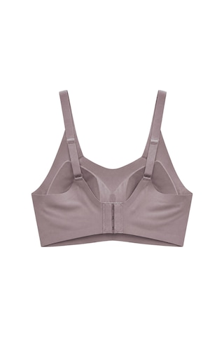 Cottonill Seamless Bra - Elaris Kahverengi Lazer Kesim Balensiz Dekolteli Şerit Detay Dikişsiz Kadın Sütyen
