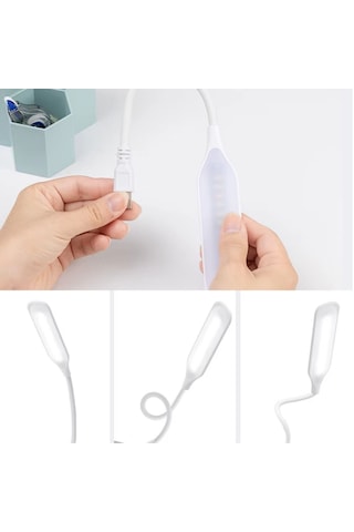 Usb Girişli 14 Ledli 3 Kademeli Dokunmatik Masa/kitap Okuma Lambası Ledi Beyaz 5639 .