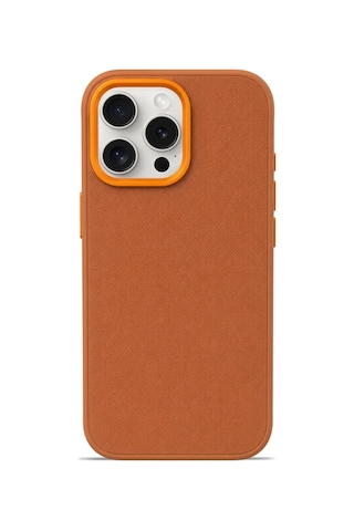 Premium Fabric Cover Apple iPhone Uyumlu 16 Pro Taba - Bronz