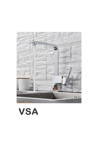 Mix Kare Kuğu Mutfak Lavabo Bataryası Aç Kapa 5 Yıl Garantili Krom