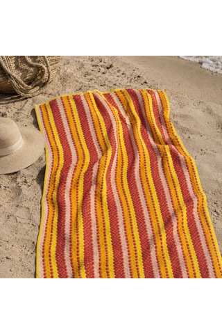 Soft Tivi Plaj Havlusu - Renkli - 70x140 Cm Çok Renkli