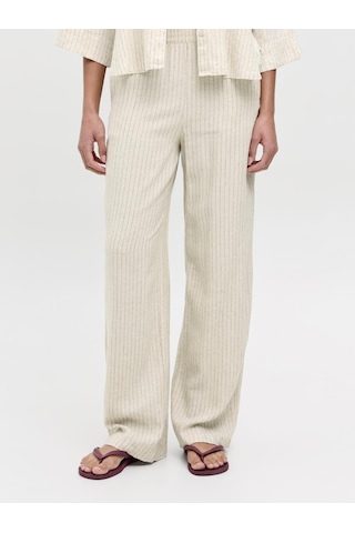 Jack & Jones Kadın Keten Pantolon - Poppy - 12253952 - 1 Feather Gray